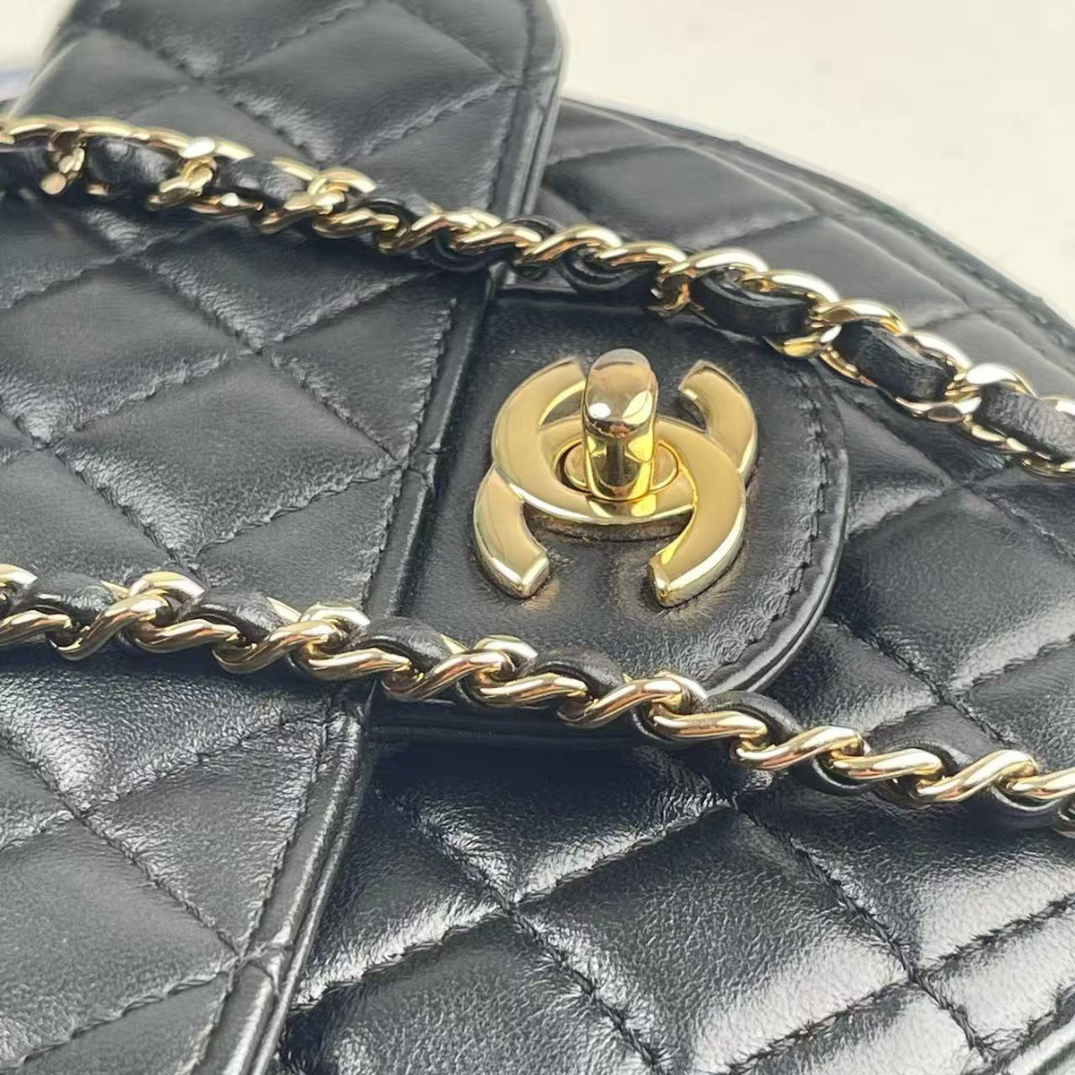 Chanel Heart‑Shaped Crossbody Camera Bag