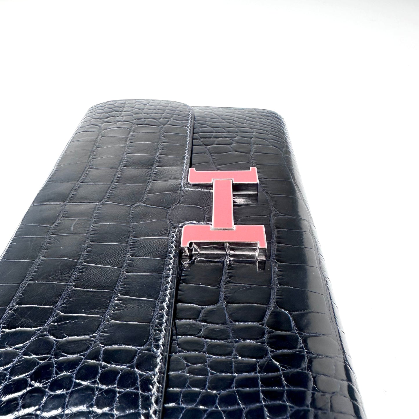 Hermès Constance Long Wallet, Midnight Blue Shiny Alligator Leather[Pre-Owned]