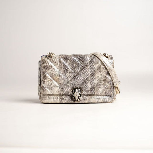 Bvlgari Serpenti Cabochon Chain Shoulder Bag