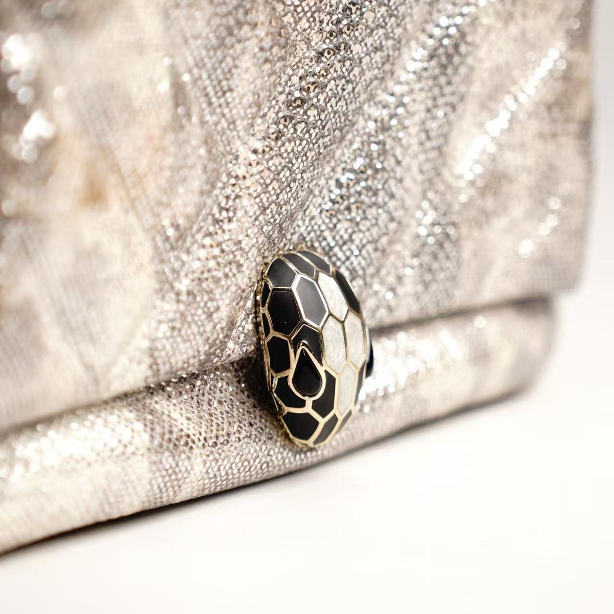 Bvlgari Serpenti Cabochon Chain Shoulder Bag