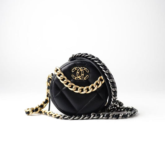 Chanel Round Cross‑body Coin Purse / Round Clutch