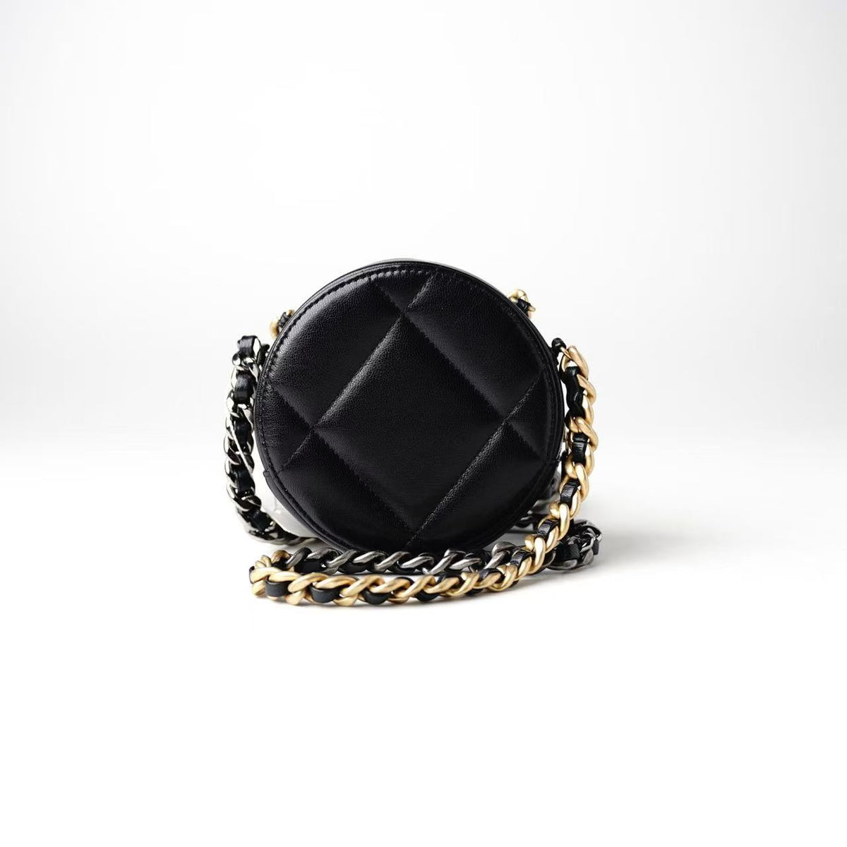 Chanel Round Cross‑body Coin Purse / Round Clutch