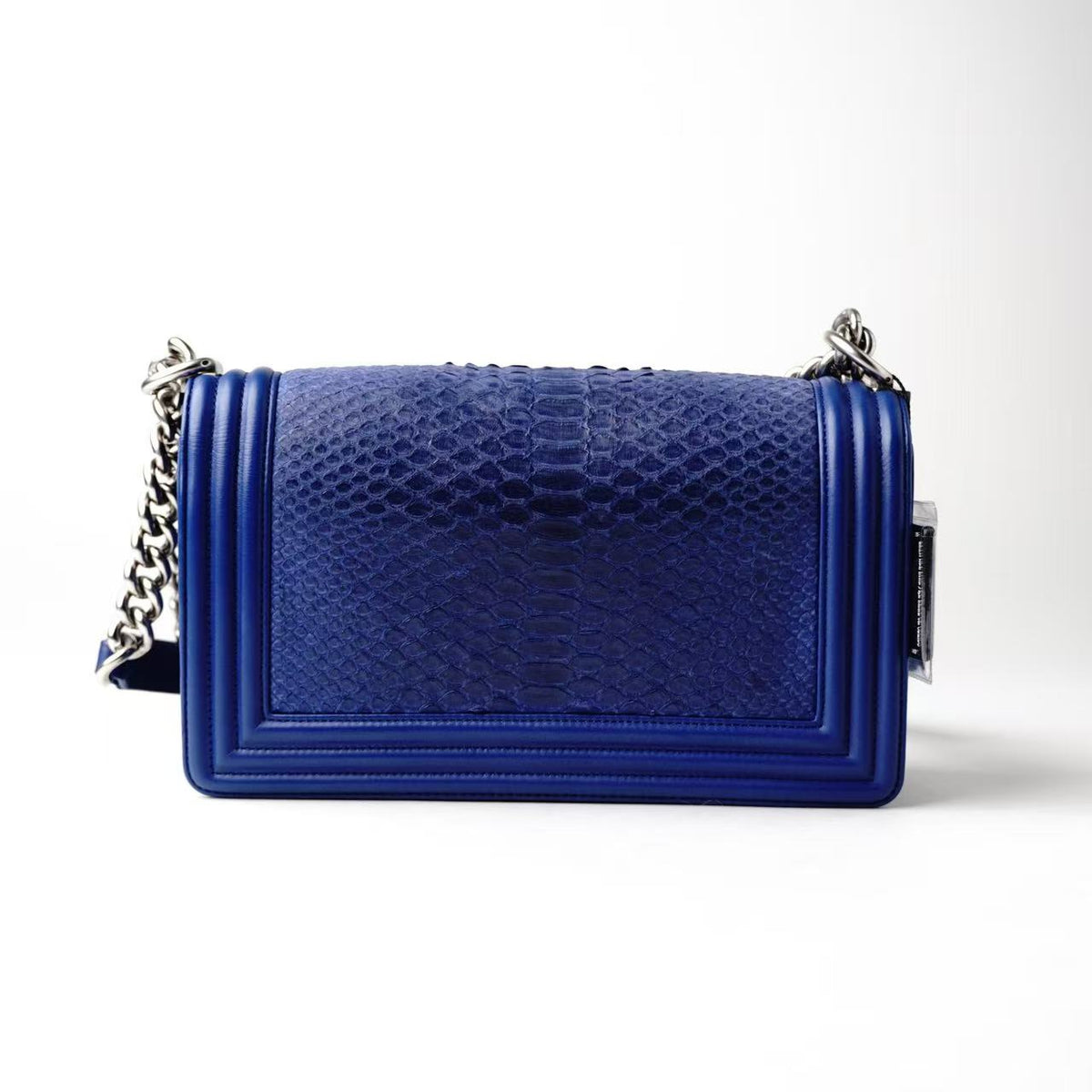hanel Boy Medium Python & Calfskin Shoulder Crossbody Bag