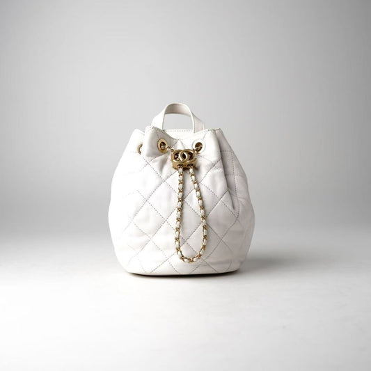 Chanel Drawstring Bucket Backpack