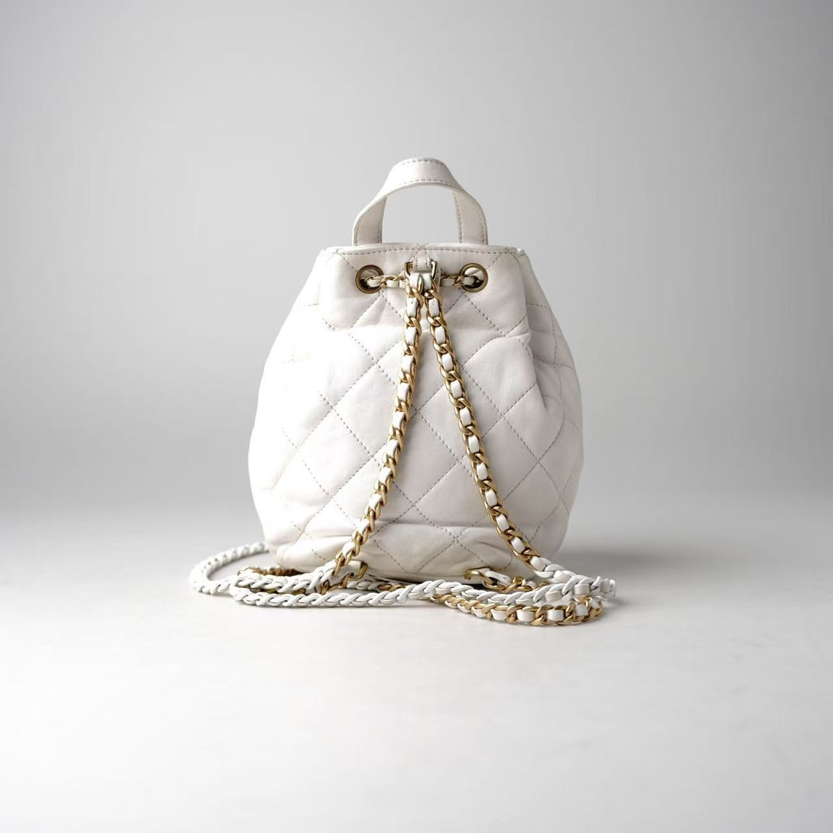 Chanel Drawstring Bucket Backpack