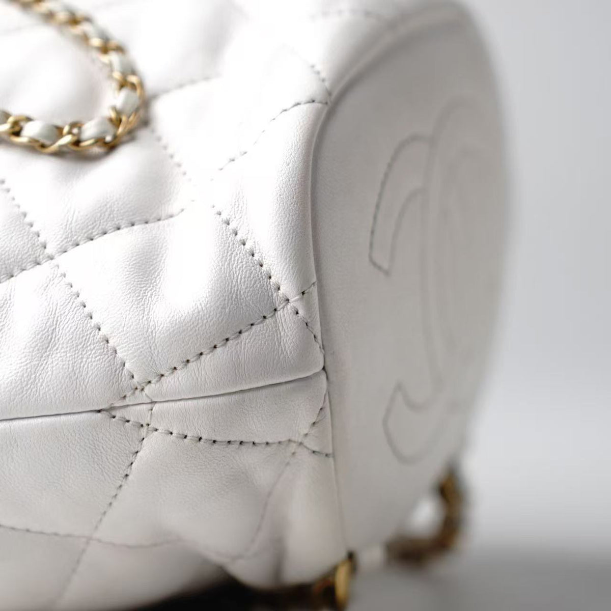 Chanel Drawstring Bucket Backpack