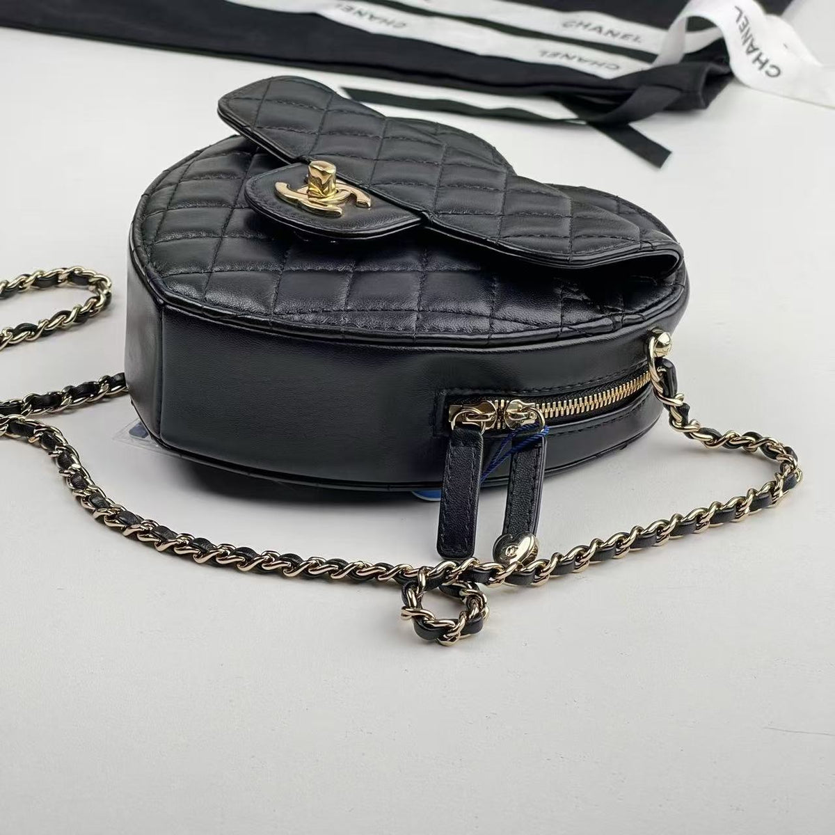 Chanel Heart‑Shaped Crossbody Camera Bag