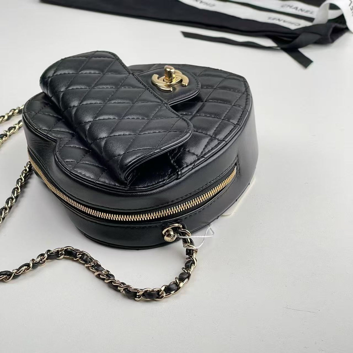 Chanel Heart‑Shaped Crossbody Camera Bag