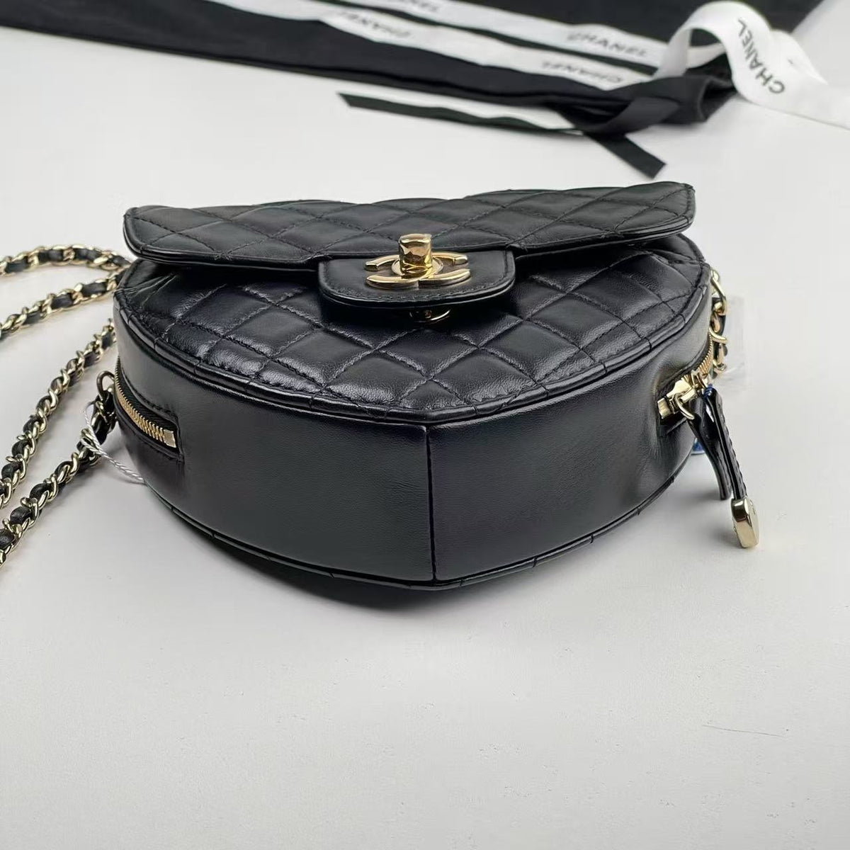 Chanel Heart‑Shaped Crossbody Camera Bag