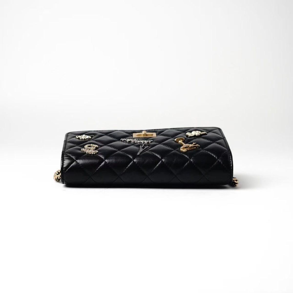 Chanel Reissue WOC Paris‑Themed Charms Wallet On Chain