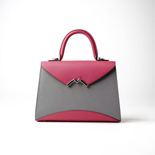 Moynat Rejane Two‑Tone Top‑Handle Handbag
