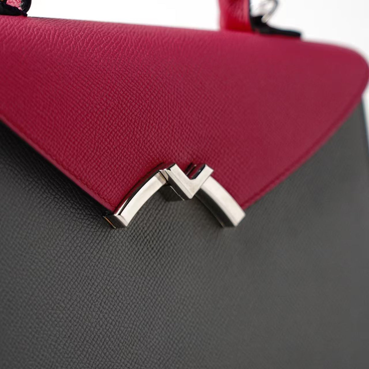 Moynat Rejane Two‑Tone Top‑Handle Handbag