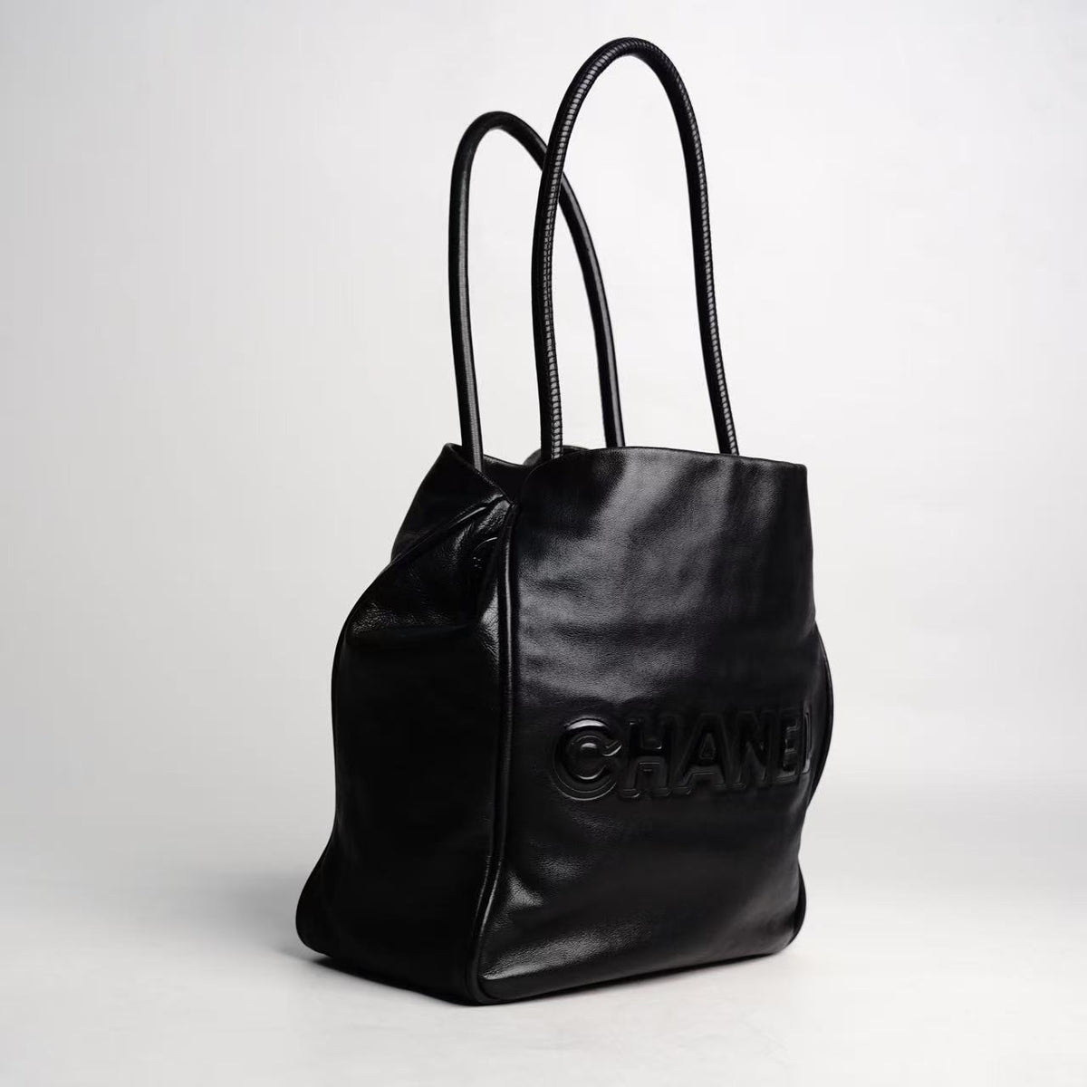 Chanel Camellia Large Leather Tote Bag