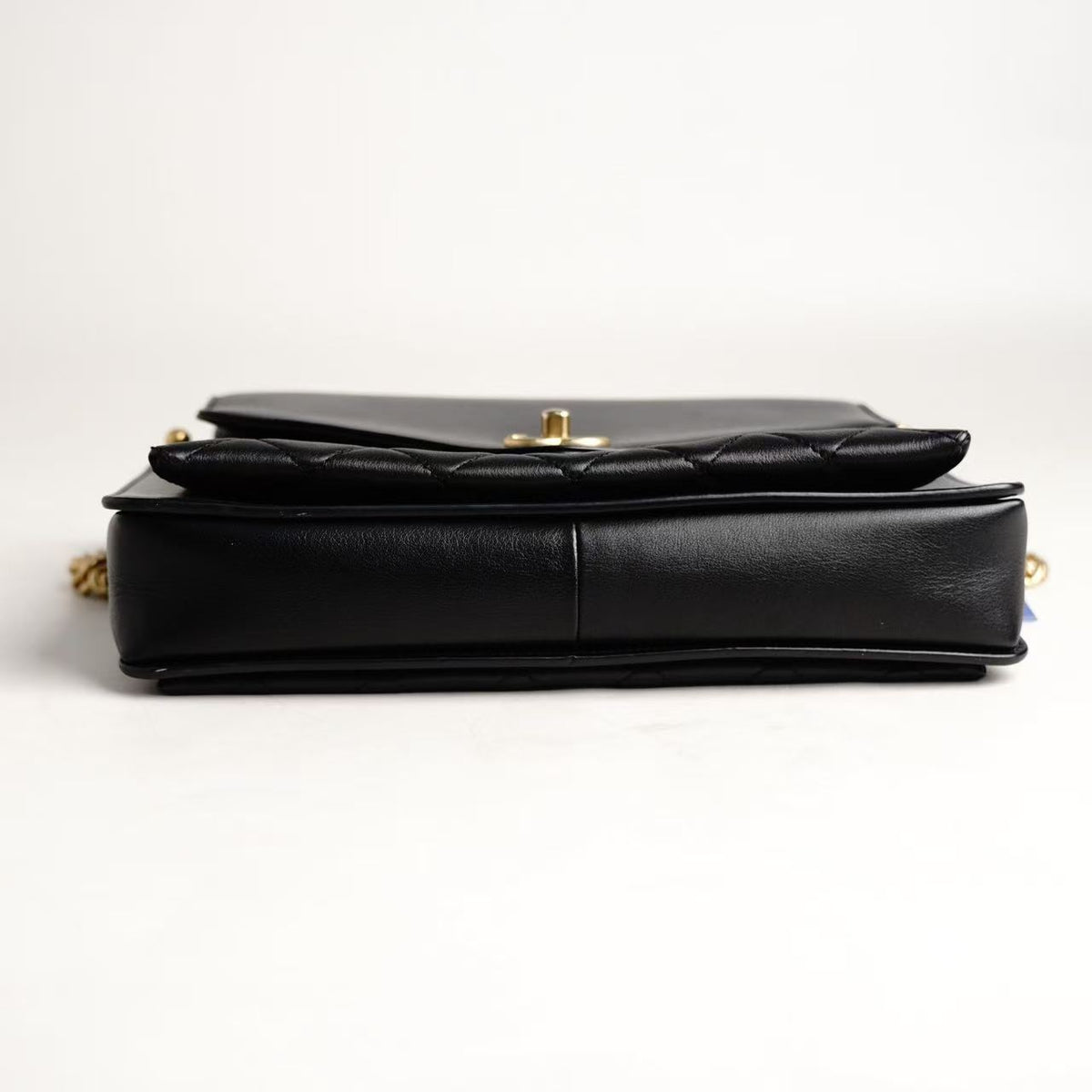 Chanel Mixed‑Leather Envelope Flap Chain Shoulder Bag