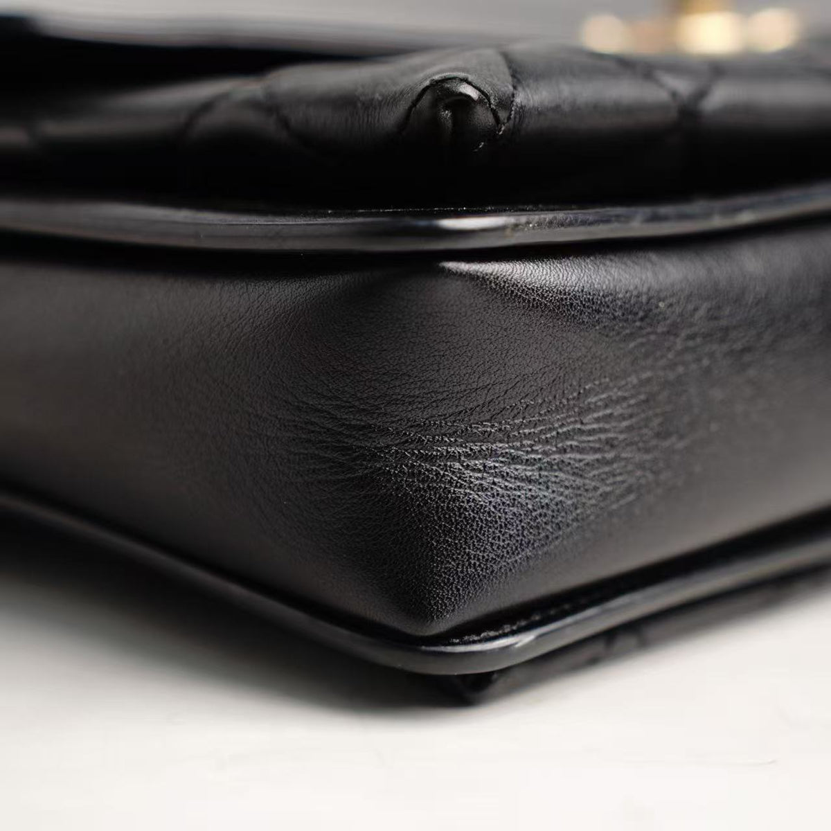 Chanel Mixed‑Leather Envelope Flap Chain Shoulder Bag