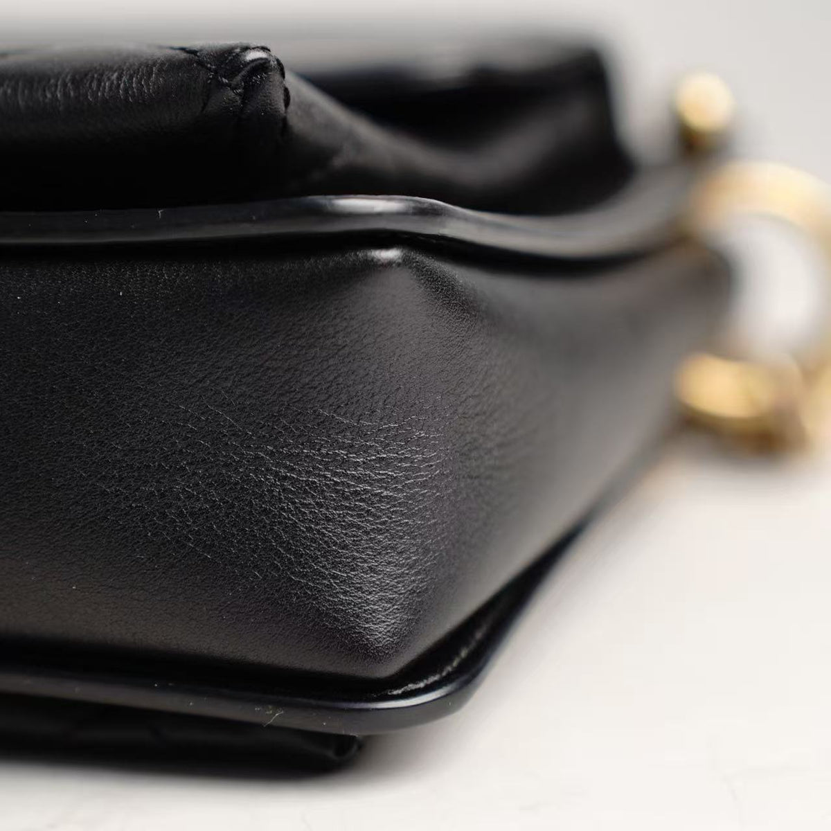 Chanel Mixed‑Leather Envelope Flap Chain Shoulder Bag