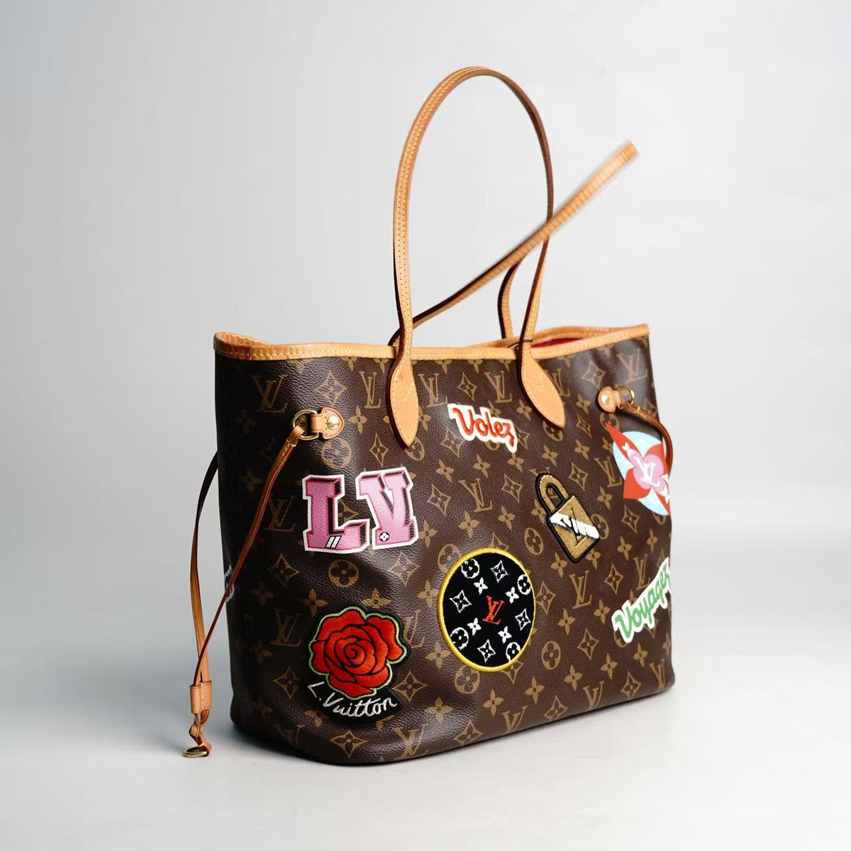Louis Vuitton Neverfull MM Patches Limited‑Edition Tote Bag