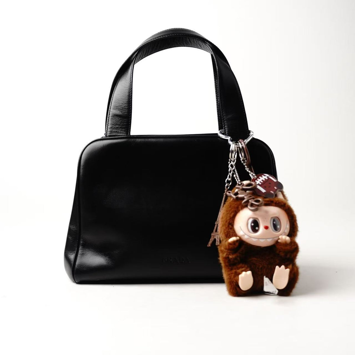Prada Vintage Black Leather Handbag