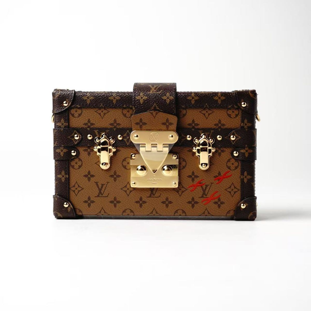Louis Vuitton Petite Malle Monogram Reverse Crossbody Bag