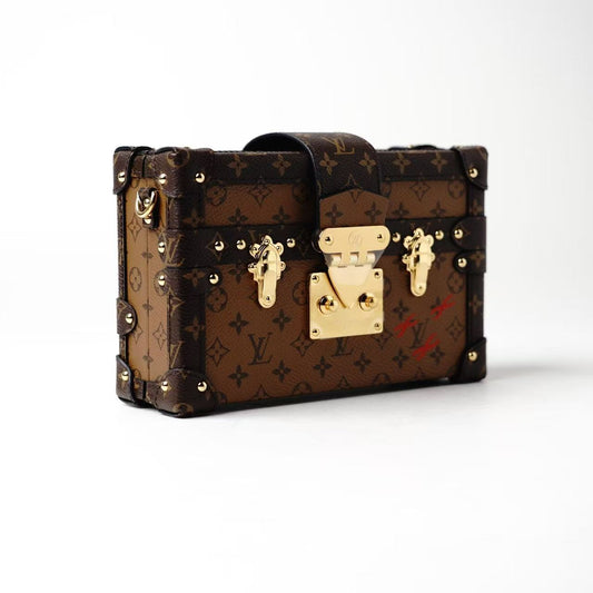 Louis Vuitton Petite Malle Monogram Reverse Crossbody Bag