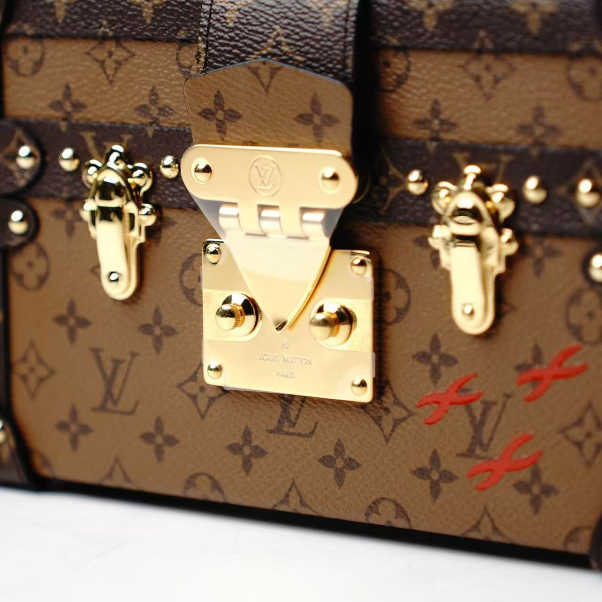 Louis Vuitton Petite Malle Monogram Reverse Crossbody Bag