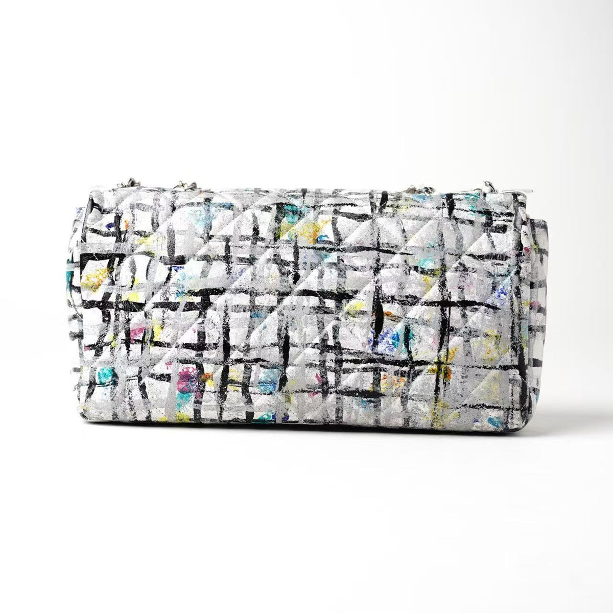 Chanel Classic Flap Graffiti Art Print Shoulder Bag