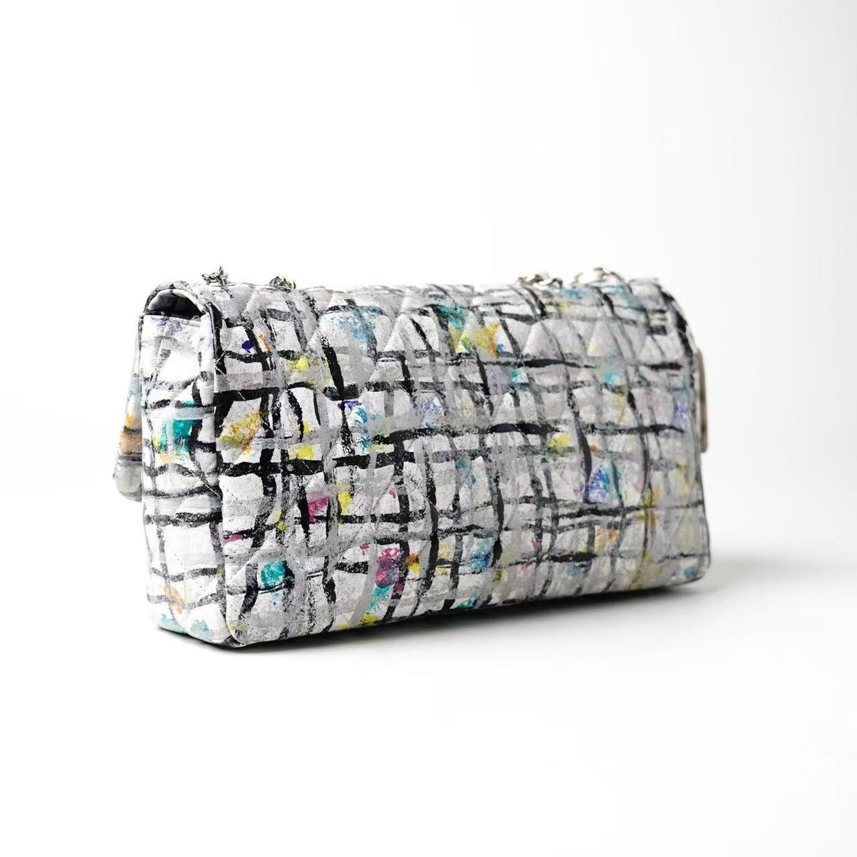 Chanel Classic Flap Graffiti Art Print Shoulder Bag