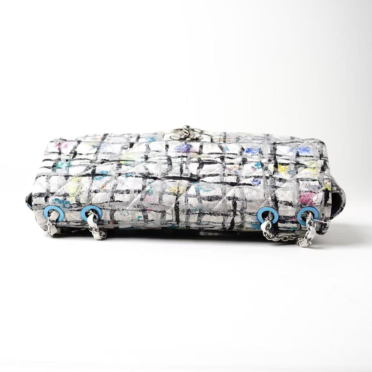 Chanel Classic Flap Graffiti Art Print Shoulder Bag