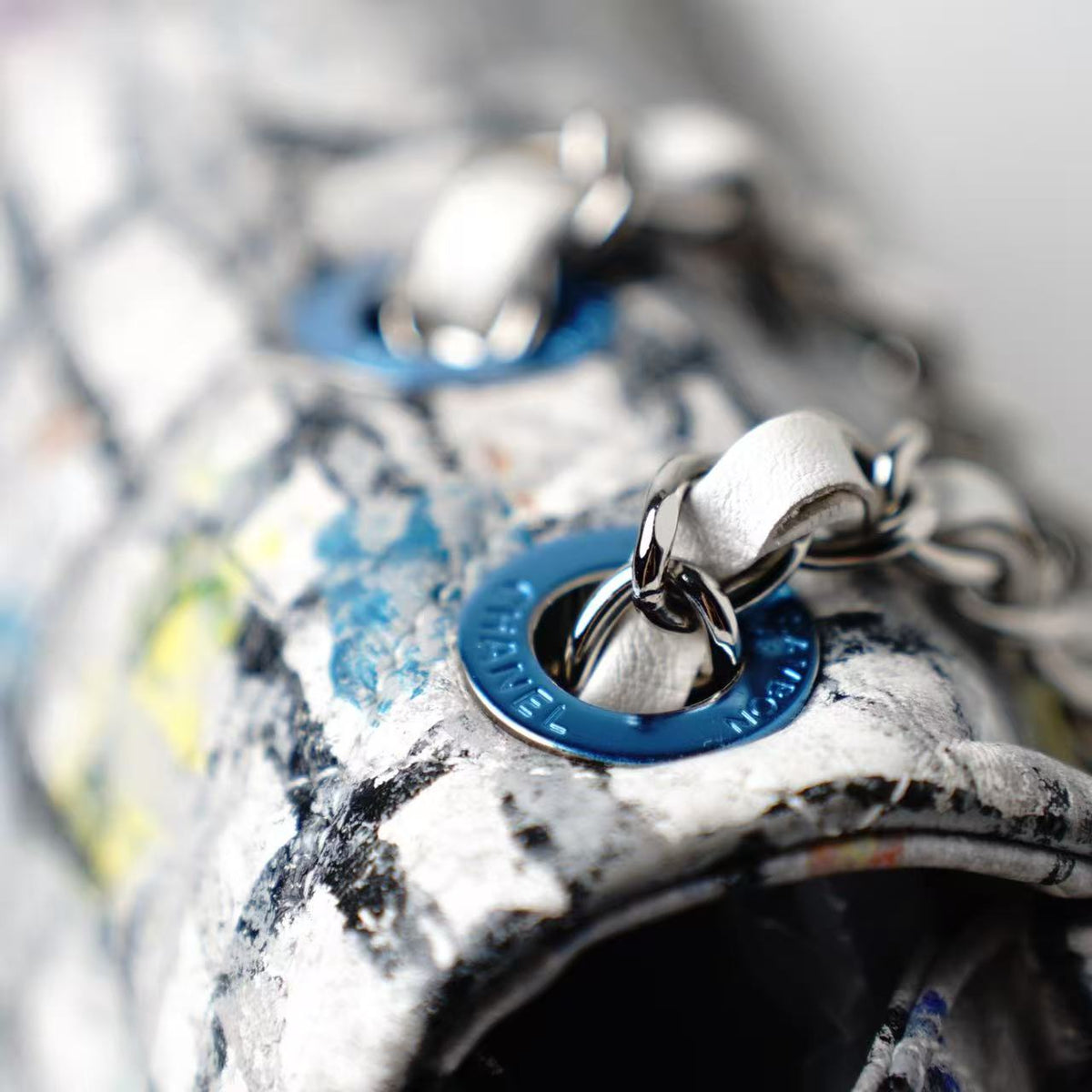 Chanel Classic Flap Graffiti Art Print Shoulder Bag