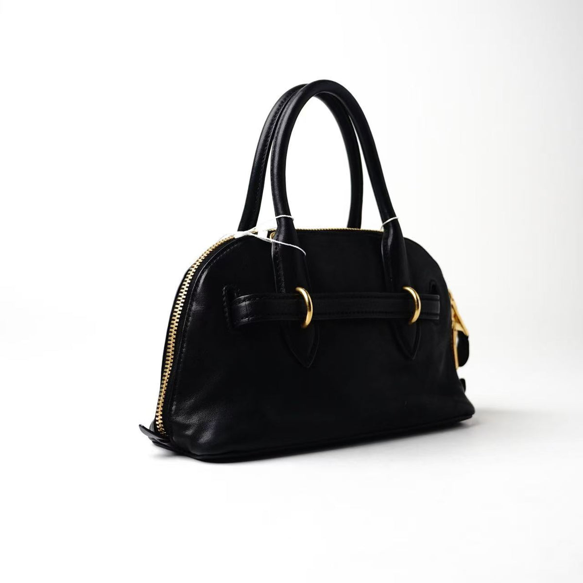 Miu Miu Small Bow‑Accent Bowling Handbag
