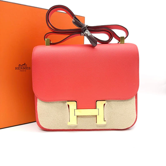 Hermès Constance 24 aus Rose Jaipur Epsom-Leder [Gebraucht]
